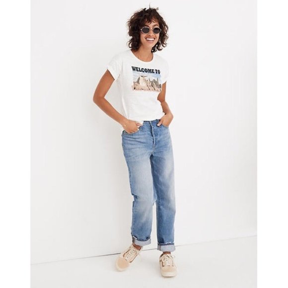 Madewell Denim - Madewell The Dadjean Jeans Straight Medium Wash 24
